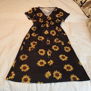 Cute sunflower spring dress